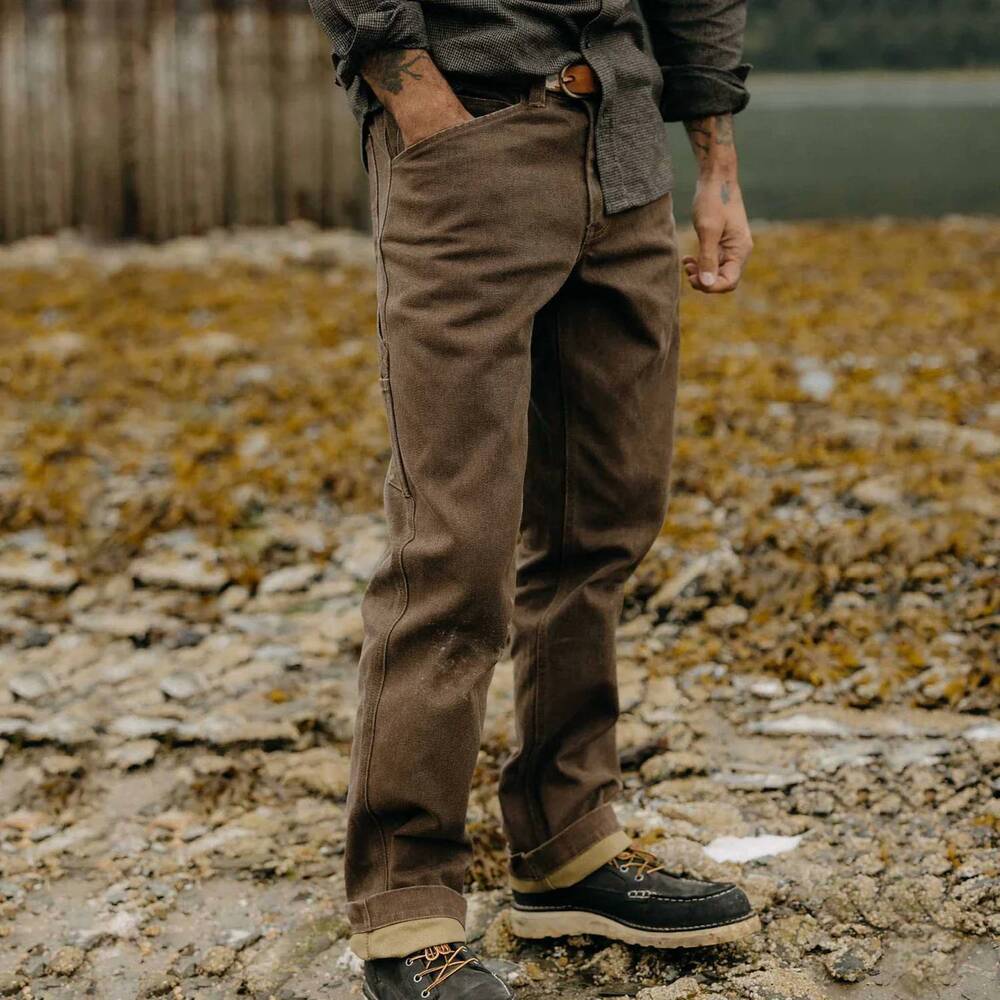 NEW TAYLOR STITCH workhorse pants in aged penny chipped canvas